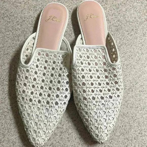 J.Crew pointed toe woven slipper slides size 10 - Picture 3 of 6
